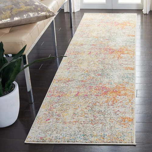 Miniatura 24 de SAFAVIEH Colección Madison - Alfombra de acento 2'2" x 4', negro y dorado, diseño abstracto moderno, no desprende pelusa y fácil cuidado, ideal