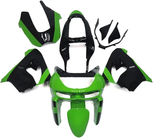 Miniatura 9 de FLPRO - Kit de carenado verde y negro y blanco compatible con Kawasaki ZX6R 636 Ninja 1998 1999 zx636r ZX-6R 98 99 motocicleta nuevo juego