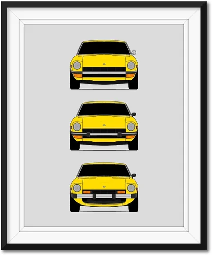 Miniatura 4 de Custom Car Posters Póster hecho a mano compatible con Datsun 240Z 260Z 280Z, generaciones e impresión de Datsun S30/Nissan S30 (Nissan Fairlady Z)