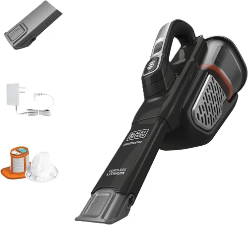 BLACK+DECKER Dustbuster – Aspiradora portátil inalámbrica de mano, pequeño aspirador de mano para dormitorio, hogar y automóvil, potente 20V