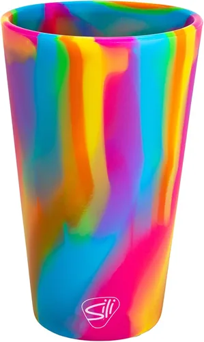 Miniatura 77 de Silipint Vaso de pinta de silicona de 16 oz – Vaso reutilizable irrompible sin BPA de silicona – Apto para lavavajillas, microondas y congelador