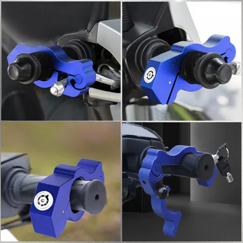 Miniatura 2 de Cerradura del acelerador de motocicleta: cerraduras de motocicleta antirrobo Palanca de freno alarma de seguridad para motocicleta, bloqueo