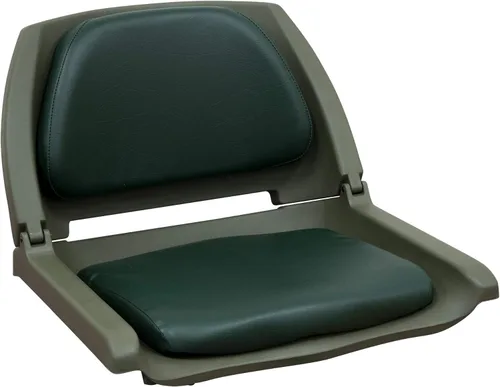 Asiento para bote pesquero amoldado serie 8WD139 de Wise, con acolchado amortiguador de grado marino Verde