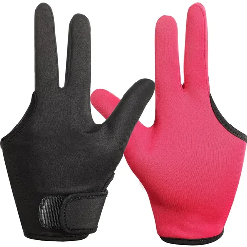 Miniatura 8 de Geyoga 2 guantes resistentes al calor para peinar el cabello, guantes de peluquero de 3 dedos, reutilizables, varita rizadora, protector térmico