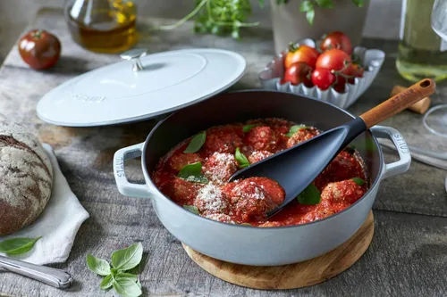 Miniatura 3 de staub Braiser 40501-484 - Sartén para saltear Campagne, 9.4 pulgadas (9.4 in), ambas manos, olla esmaltada fundida, tipo poco profundo, Sukiyaki
