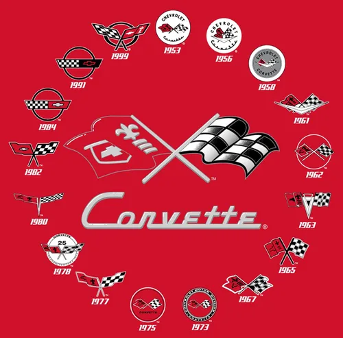 Miniatura 5 de JH Design - Camisetas de manga corta para hombre Chevy Corvette con cuello redondo
