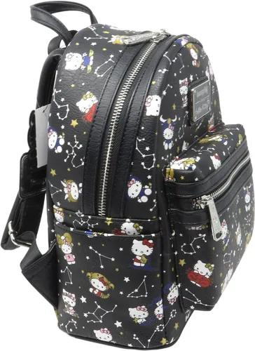 Miniatura 2 de Loungefly Hello Kitty - Mini mochila con estampado del zodiaco, Negro
