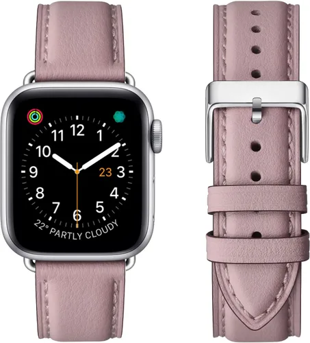 Miniatura 9 de Bandas cuadradas compatibles con Apple Watch de 38 mm, 40 mm, 41 mm, 42 mm, 44 mm, 45 mm, 49 mm, correa de muñeca de cuero genuino para iWatch SE