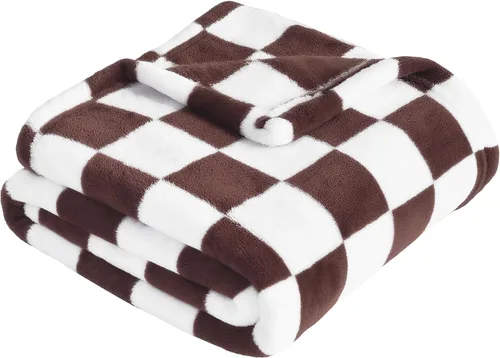 Miniatura 17 de Yurhap Manta de Bebé a Cuadros de Forro Polar para Niños y Niñas, Ultra Suave, Acogedora y Esponjosa, Mantas Receptoras para Bebés, Niños Pequeños