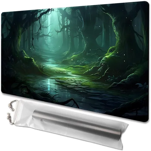 Miniatura 30 de MTG - Tapete de juego tamaño 24 x 14 pulgadas, bolsas de almacenamiento gratuitas, respaldo antideslizante, impresión, ideal para entusiastas