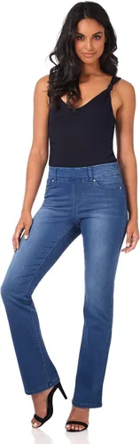 Miniatura 2 de Rekucci Secret Figure - Jeans de mezclilla de alta calidad con corte de bota para mujer