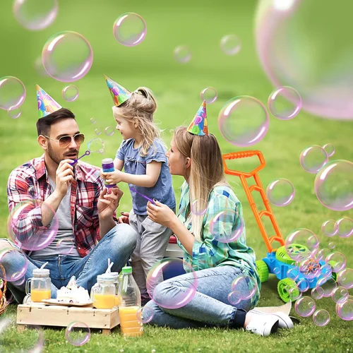 Miniatura 5 de Lydaz – Máquina de burbujas electrónicas para césped, juegos al aire libre, juguetes para niños