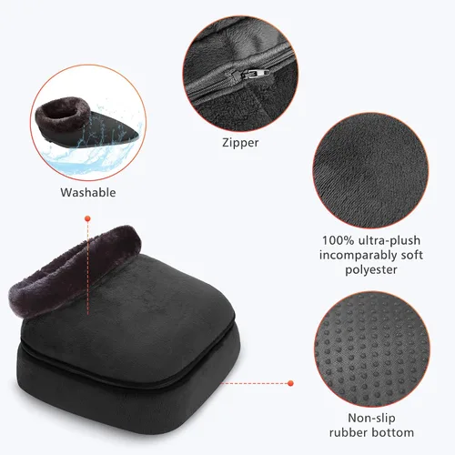 Miniatura 6 de Masajeador Calentador de Pies COMFIER, Regalos para Mujeres, Hombres, Masajeador Shiatsu de Pies con Calor, Almohadilla Eléctrica de Calor