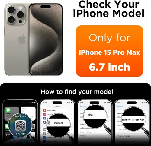 Miniatura 7 de Compatible con Funda para iPhone 15 Pro Max, Funda de Silicona Líquida, Cubierta Protectora Resistente a Golpes de Cuerpo Completo Funda Delgada