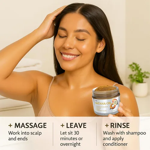 Miniatura 5 de Dr. Sebi Aceite de Batana 100% natural, sin refinar y orgánico de Honduras para el crecimiento del cabello, mejora el grosor del cabello, evita