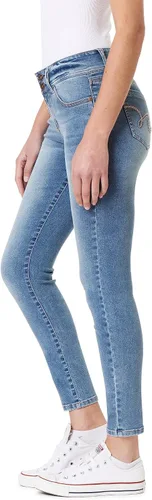 Miniatura 3 de WallFlower Jeans ultra ajustados Insta Soft Juniors de tiro medio para mujer (estándar y extragrande)