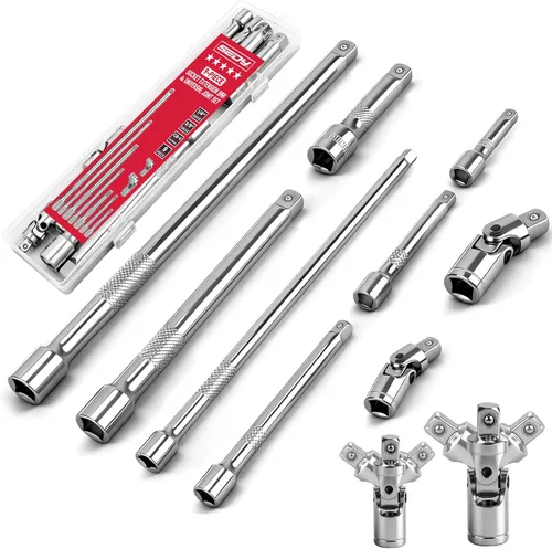 Miniatura 7 de Juego de extensión de enchufe de 1/4 pulgadas, juego de 4 barras de extensión de un cuarto de pulgada de 2 pulgadas/1.969 in, 3 pulgadas/2.953 in, 4