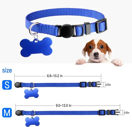 Miniatura 3 de Collares mejorados para cachorros de camada, collares de identificación para cachorros, suministros de parto, collares de nailon suave separables