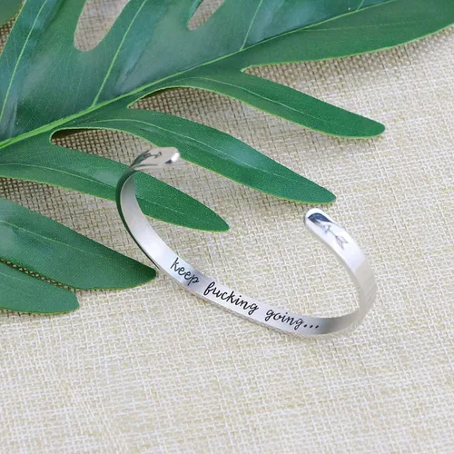 Miniatura 4 de Joycuff - Pulseras inspiradoras para mujer regalo personalizado para mamá pulsera con frase grabada joyas para cumpleaños