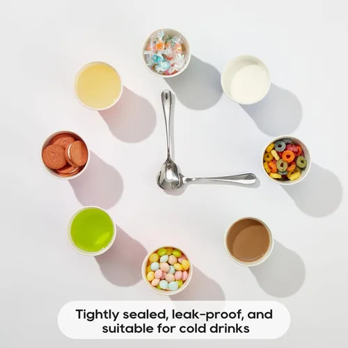 Miniatura 3 de JOLLY PARTY Vasos de papel de 2 onzas, paquete de 1440 vasos de papel pequeños para baño, vasos blancos para enjuague bucal, mini tazas de espresso
