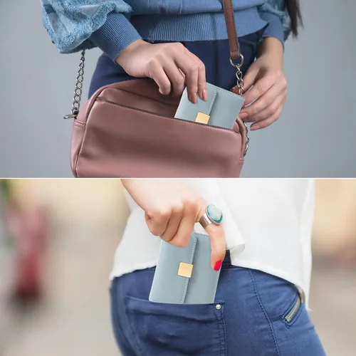 Miniatura 7 de Fundas de tarjetas para mujer Verde agua