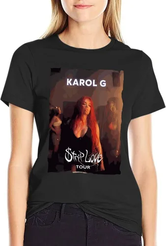 Miniatura 4 de Camiseta casual para mujer, camisetas gráficas de moda, cuello redondo, camisetas de verano