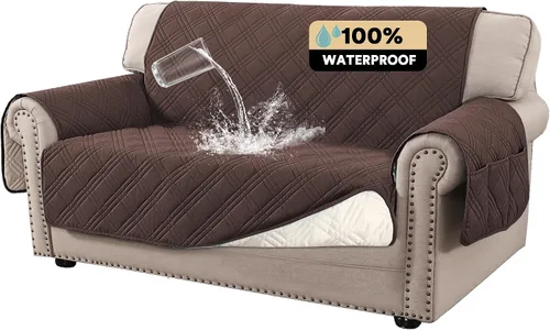 Miniatura 16 de PrinceDeco - Funda para sofá reclinable 100% impermeable, funda para sofá para sala, protector de muebles resistente al agua con correas elásticas