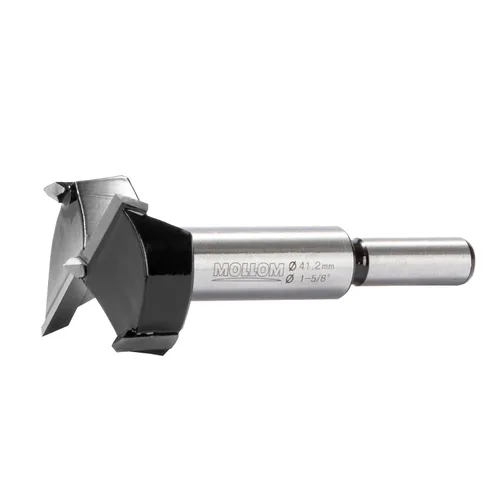 Miniatura 17 de Mollom Broca Forstner de 1/4" (6.3 mm) para carpintería precisa con un grosor de carburo YG8 duradero de 0.063 in, esta herramienta de corte