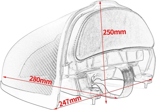 Miniatura 3 de Caja superior para asiento trasero de motocicleta, caja de almacenamiento de equipaje, funda superior para maletero de asiento para B-MW R Nine T R