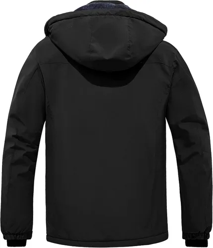 Miniatura 2 de wantdo Chaqueta de esquí impermeable para hombre, para snowboard, abrigo cálido para invierno, nieve, cortavientos, montaña, desmontable
