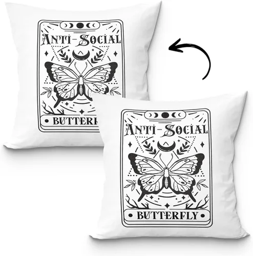 Miniatura 6 de Fundas de almohada góticas de 18 x 18 pulgadas, funda de almohada de mano de esqueleto, decoración de corazón de mano de esqueleto
