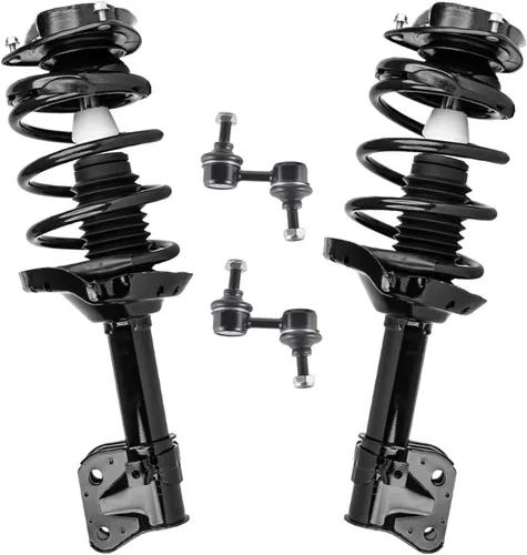 Miniatura 34 de Detroit Axle - Kit de puntales delanteros 2WD para Ford F-150 2005-2008 Lincoln Mark LT 2005-2008, 2 puntales con muelle helicoidal, 2 enlaces