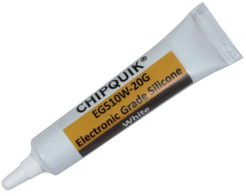 Miniatura 4 de Chip Quik EGS10B-20G Sellador de adhesivo de silicona de grado electrónico 20g (0.7oz) Tubo de presión (negro) para dosificación de precisión