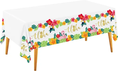 Miniatura 20 de Gatherfun Mantel desechable de cumpleaños, funda de mesa de plástico para fiesta de cumpleaños de niños, 54 x 108 pulgadas, 3