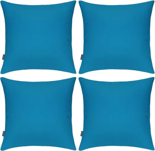 Miniatura 21 de Coddsmz Paquete de 4 fundas decorativas de 100% algodón para cojín cuadrado, funda de almohada de color liso para bricolaje, para sofá y dormitorio