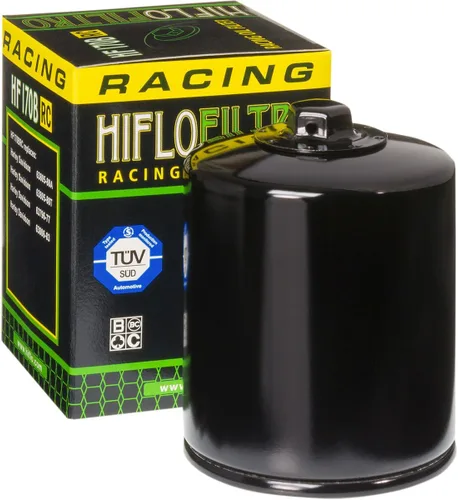 Miniatura 8 de HiFloFiltro HF170B-4 Filtro de aceite estándar negro premium, paquete de 4