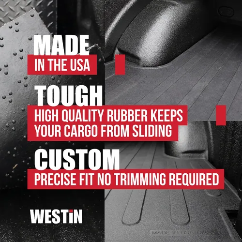 Miniatura 4 de Westin 50-6125 Alfombrilla para caja de camioneta para 1999-2016 F250 F350 6.75 pies, goma negra