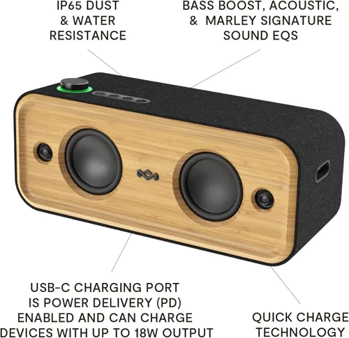 Miniatura 4 de House of Marley Get Together 2 XL: Altavoz portátil para fiestas con conectividad Bluetooth inalámbrica, 20 horas de tiempo de reproducción