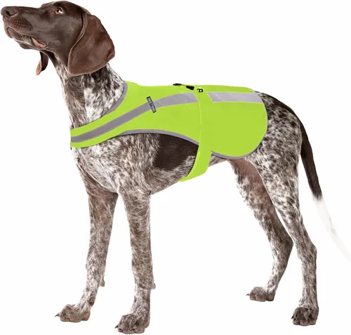Miniatura 7 de Chaleco reflectante para perros de razas medianas y grandes, chaleco de seguridad para perros de alta visibilidad con campanilla removible