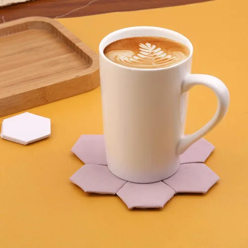 Miniatura 7 de 100 Formas Hexagonales de Papel para Piezas, Plantillas de Papel para Piezas, Plantillas de Acolchado para Uso en Proyectos de Acolchado, Costura