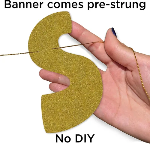 Miniatura 8 de Cartel dorado con purpurina para fiesta con texto en inglés «So Long Suckers Going Away», divertidas decoraciones de jubilación para hombres