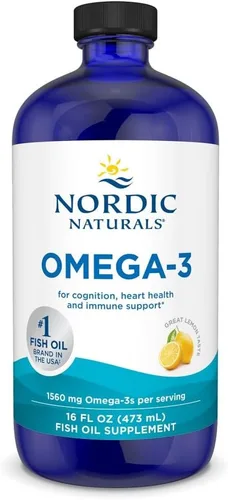 Omega 3 de Nordic Naturals, fomenta la cognición, salud cardíaca, y el sistema inmunológico, 1686, 16 onza, Natural, 1, 1