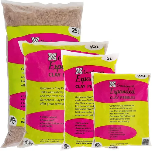 Miniatura 5 de Gardenera Guijarros de arcilla expandida para plantas – Bolas de LECA de 4mm-16mm Arcilla Hydroton 100% natural para drenaje, hidroponía