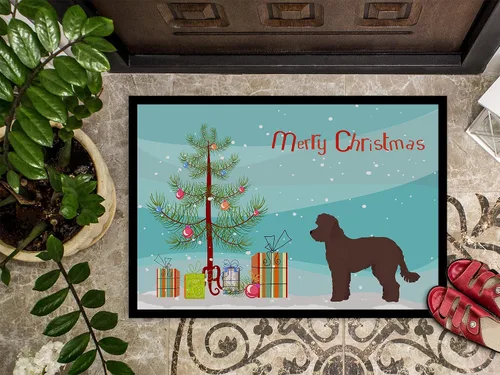 Miniatura 272 de Caroline's Treasures CK3799MAT Akita Shepherd - Tapete de árbol de Navidad de 18 x 27 pulgadas, tapete para puerta delantera, interior y exterior