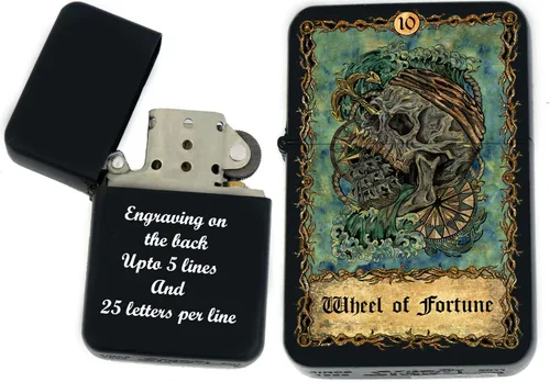 Miniatura 34 de Tarjeta de tarot personalizada, mazo de tarot de huesos eternos mayores, tarjetas coloridas, regalos coleccionables únicos, encendedores a prueba