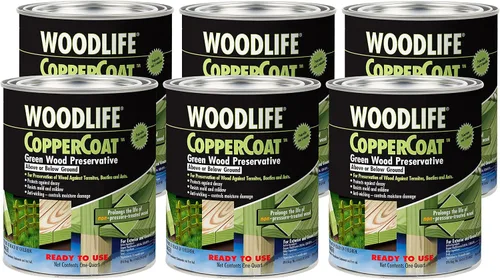 Miniatura 11 de WOODLIFE 1901A-4PK CopperCoat Conservante de madera verde, 0.88 galones, verde, paquete de 4