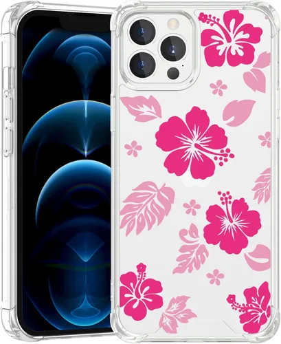 Miniatura 74 de Funda para iPhone 8 Plus y iPhone 7 Plus, linda funda Kawaii azul hibisco hawaiano floral estética floral para niñas preppy mujeres