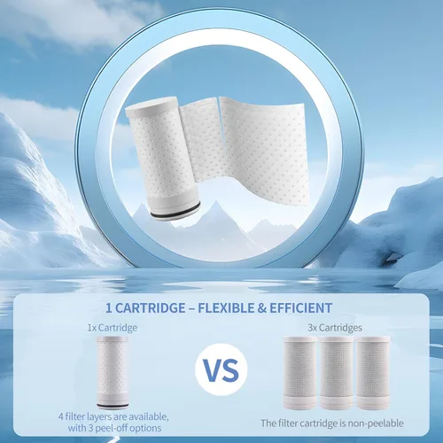 Miniatura 6 de HOMELODY 3.0 Filtro de agua para fregadero - Filtro de agua de montaje en grifo con pantalla LED mejorada, 3000-4000L. Filtro de agua de grifo