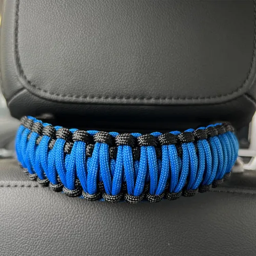 Miniatura 14 de Asas de agarre para reposacabezas de paracaídas para Jeep Wrangler TJ JK JL Land Cruiser FJ Suzuki - 2 piezas negro