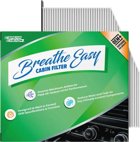 Miniatura 60 de Spearhead OEM+ Filtro de aire de cabina Particulate Breathe Easy Compatible con 2015-17 Chrysler 200, 2014-18 Cherokee como OEM Proporciona